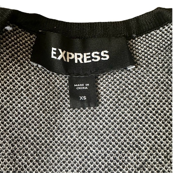 Express Sweater Zebra Print Sweetheart Neckline XS - Picture 5 of 6